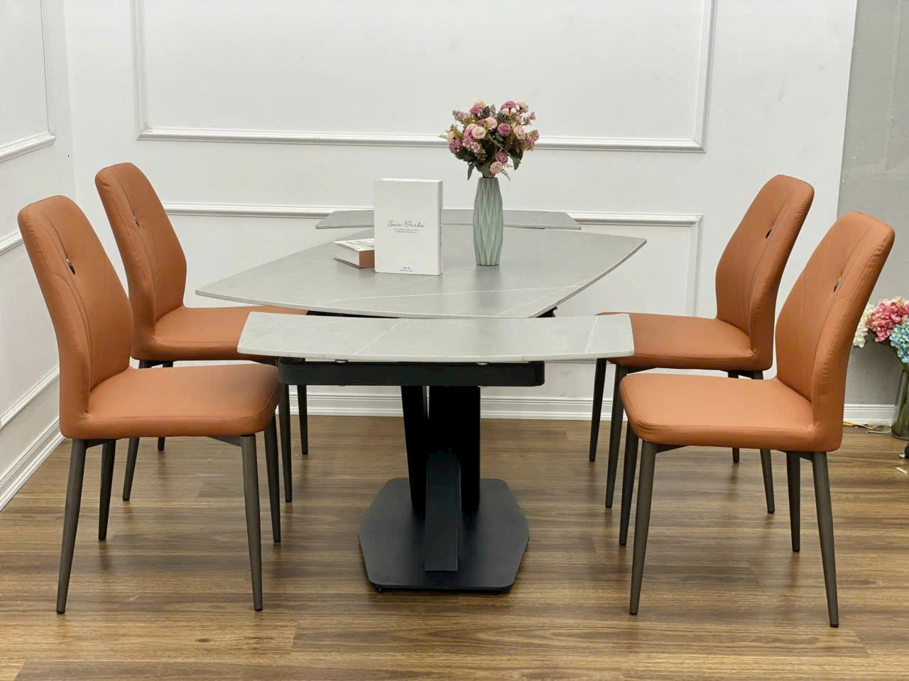 Bàn Ăn Thông Minh Mặt Đá Xoay 1m2-1m8 Nhập Khẩu - BATM.02