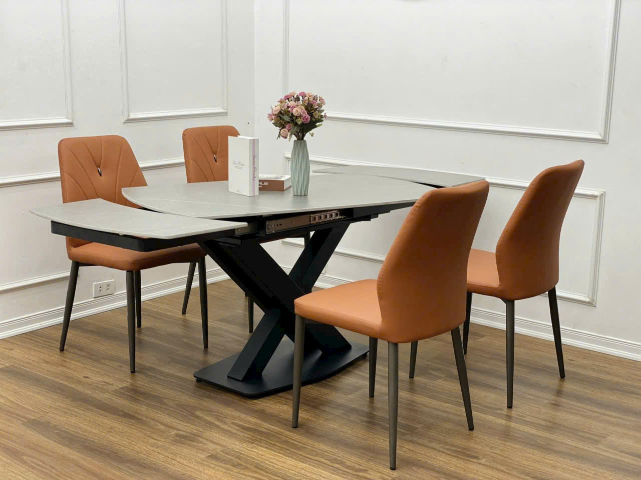 Bàn Ăn Thông Minh Mặt Đá Xoay 1m2-1m8 Nhập Khẩu - BATM.02