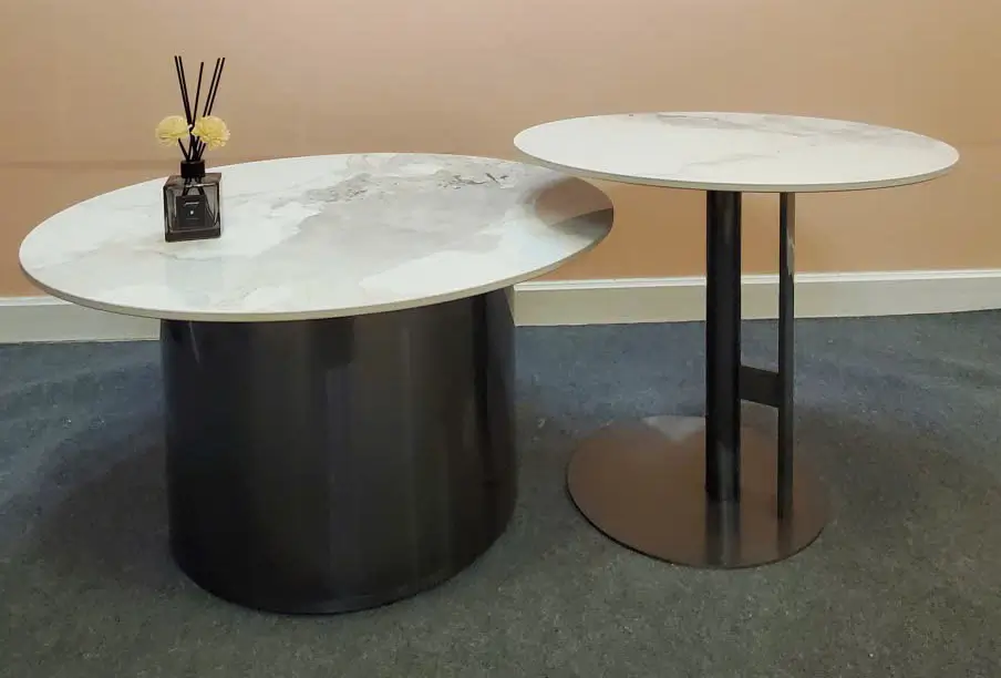 Bàn Sofa Tròn Đôi Mặt Đá – Giá Sale