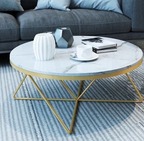 50+ Mẫu Bàn Trà Tròn, Bàn Sofa Tròn Chân Sắt Mặt Đá Đẹp, Hiện Đại