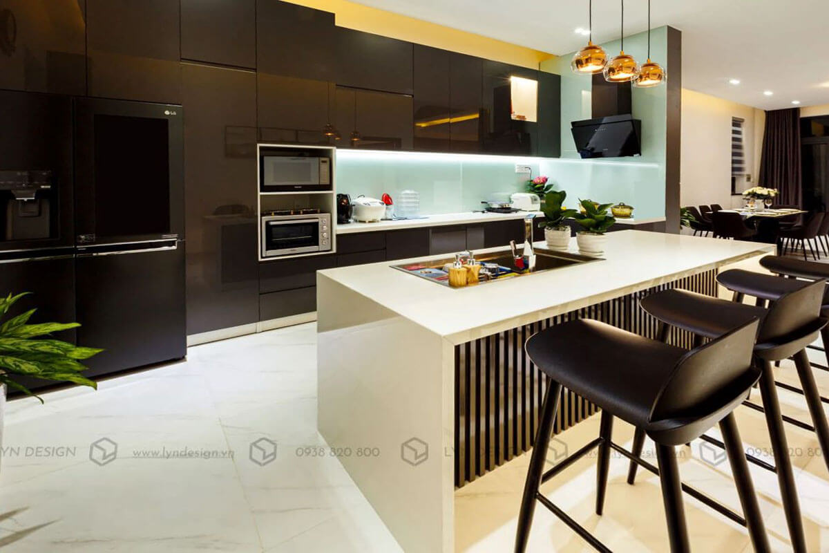 Hình Ảnh Thực Tế Thi Công Nội Thất Bếp Biệt Thự Củ Chi