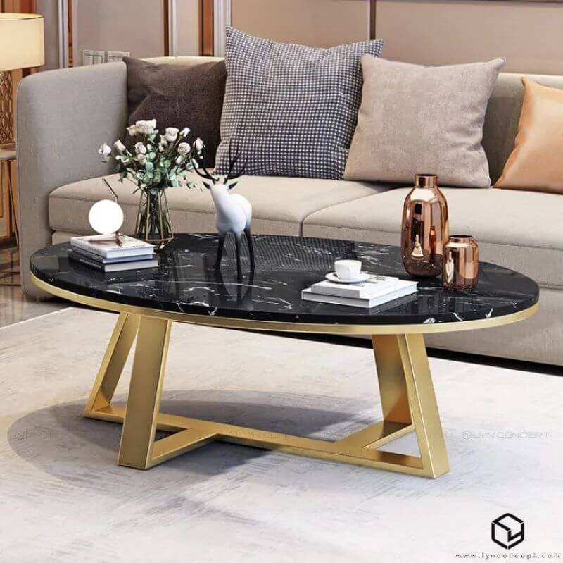Mẫu Bàn Trà Đôi Chân Sắt Giảm Giá