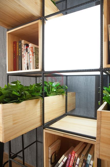 Kệ Trang Trí Khung Sắt Hộp Gỗ - Đẹp, Giá Rẻ