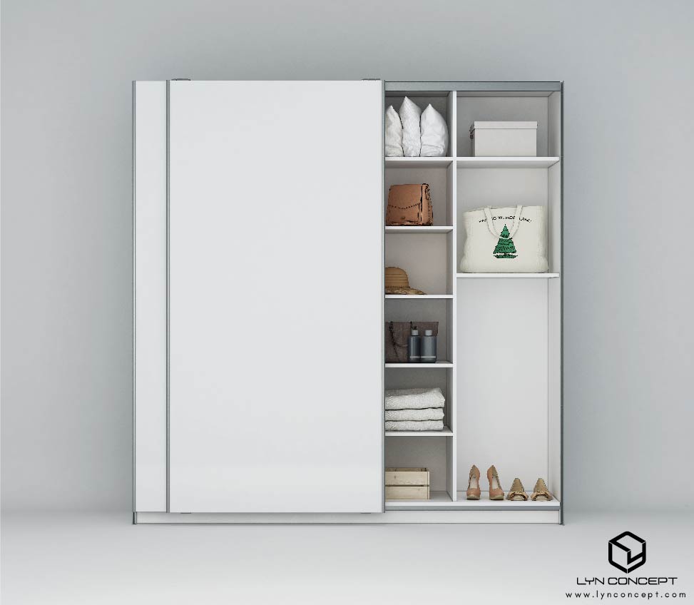 Tủ Quần Áo 2 Cánh Lùa Hiện Đại, Đơn Giản - Giá Gốc Tại Xưởng