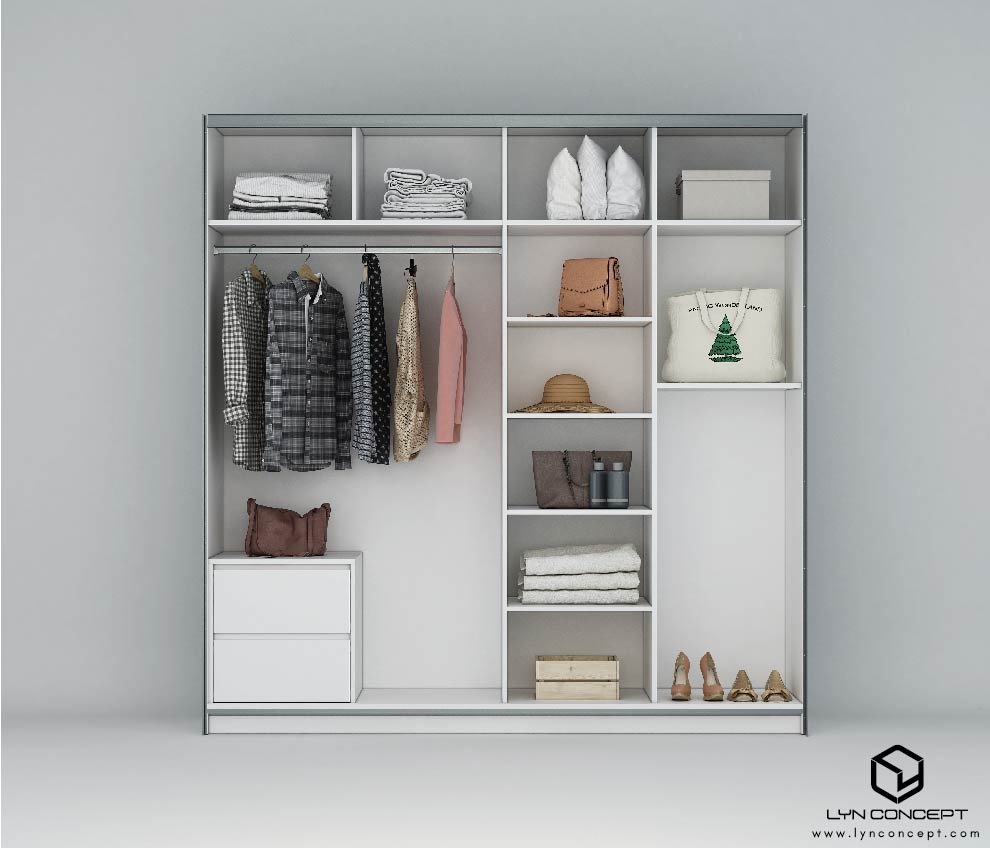 Tủ Quần Áo 2 Cánh Lùa Hiện Đại, Đơn Giản - Giá Gốc Tại Xưởng