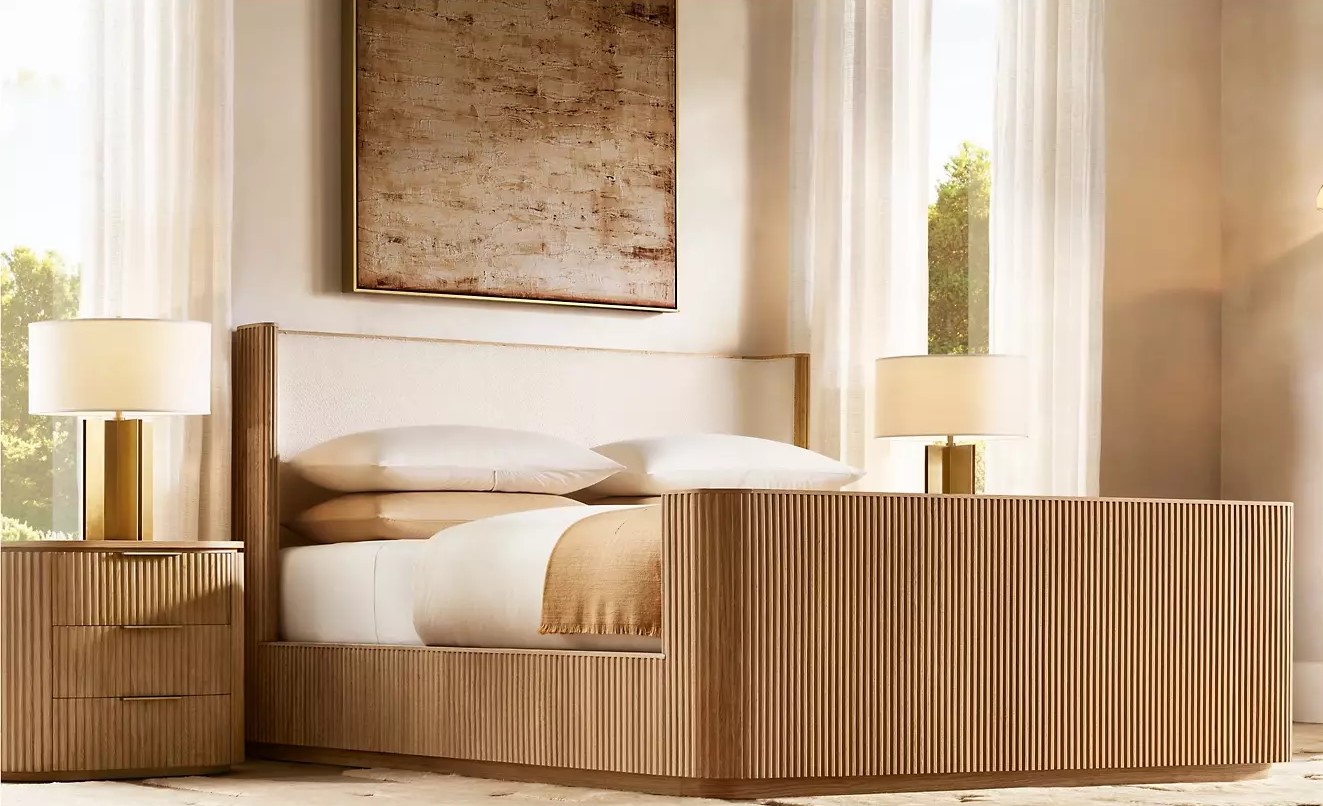 Tủ Đầu Giường Gỗ Tần Bì Có 3 Hộc Kéo - TĐGGTN02