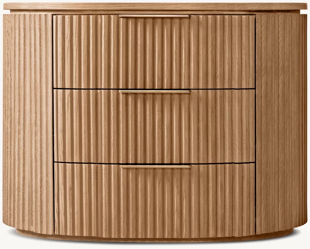 Tủ Đầu Giường Gỗ Tần Bì Có 3 Hộc Kéo - TĐGGTN02