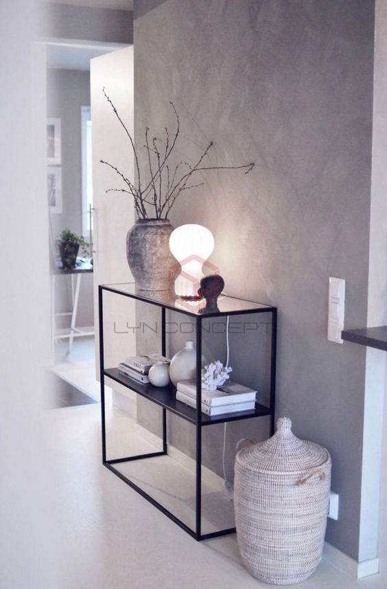 Bàn Console Mặt Gỗ Chân Sắt Cao Đơn Giản - BTT01D