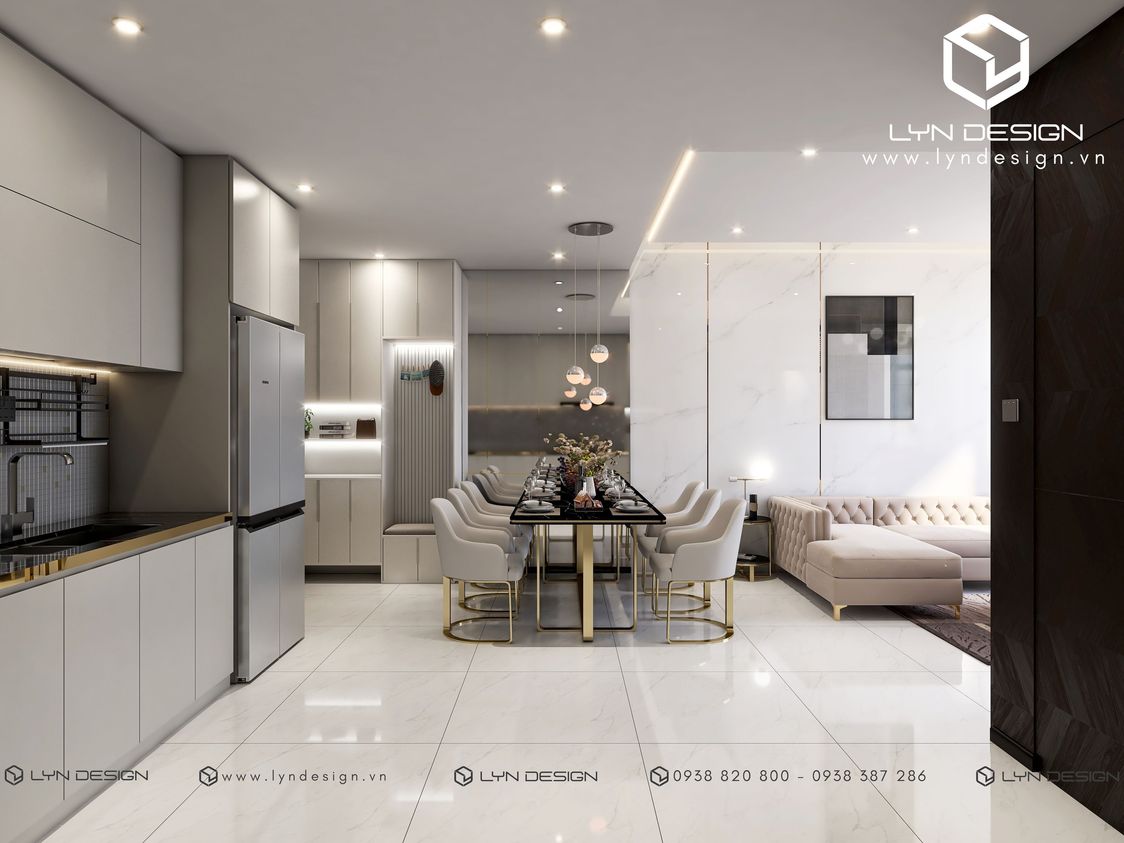 Thiết Kế Nội Thất Căn Hộ Phong Cách Modern Luxury