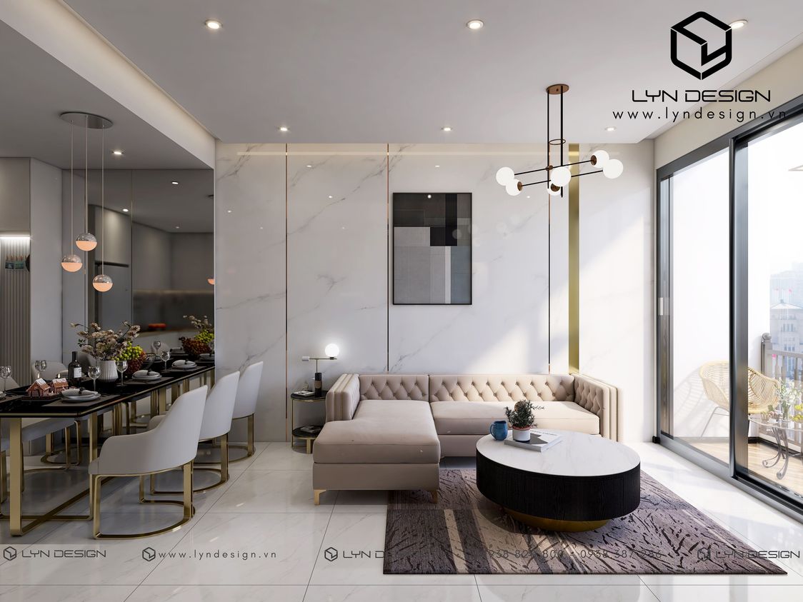 Thiết Kế Nội Thất Căn Hộ Phong Cách Modern Luxury