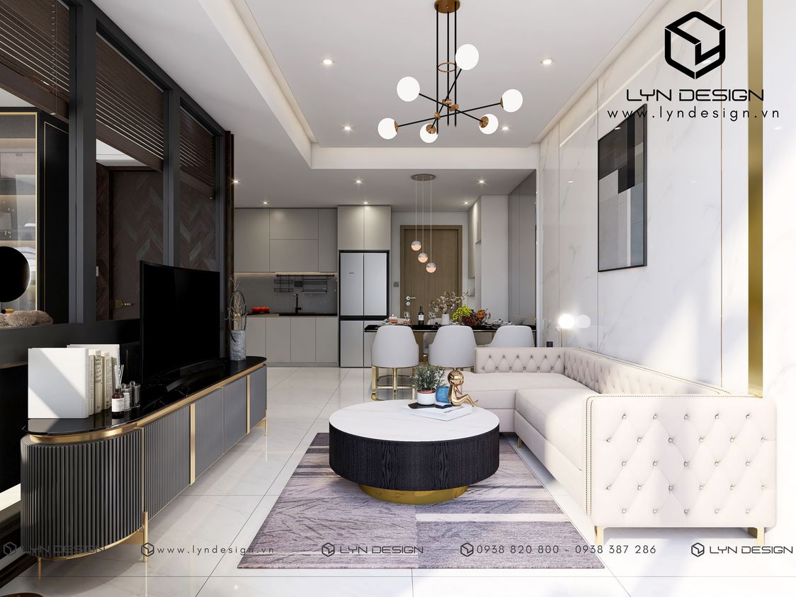 Thiết Kế Nội Thất Căn Hộ Phong Cách Modern Luxury