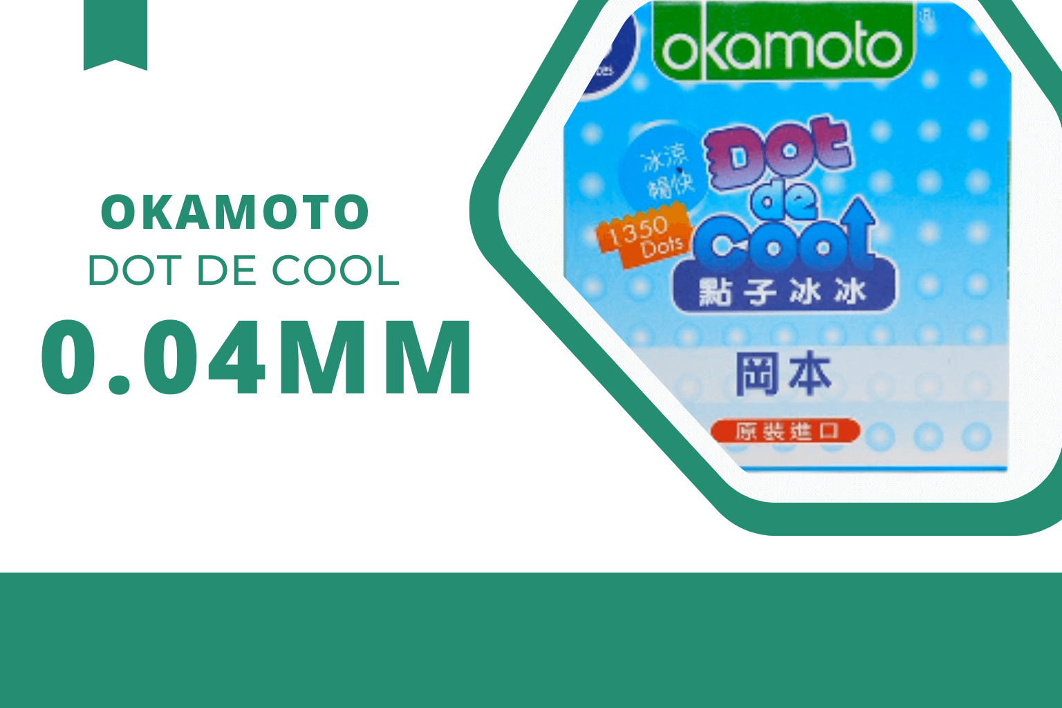 Bao cao su Okamoto Dot De Cool 1350 gai lạnh
