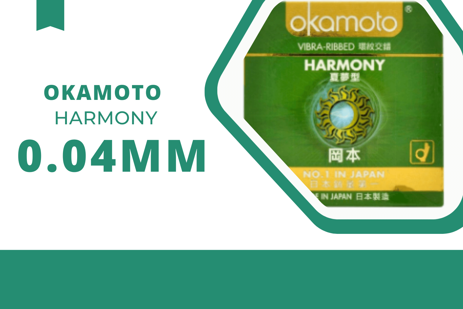 Bao cao su Okamoto Harmony gân sọc
