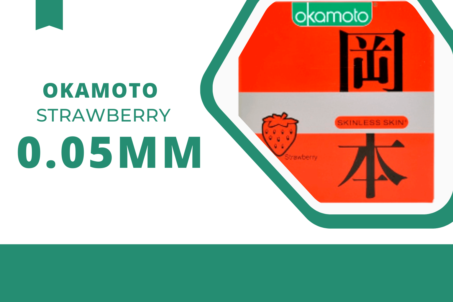 Bao cao su Okamoto Skinless Skin hương dâu tây