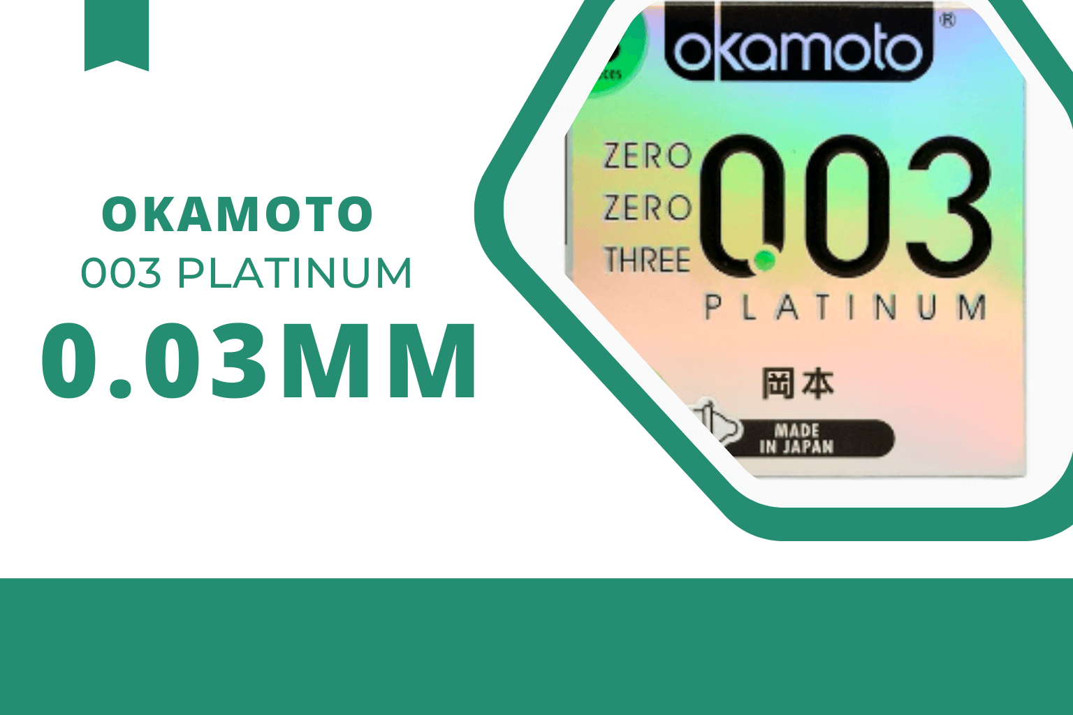 Bao cao su Okamoto 003 Platinum trong suốt