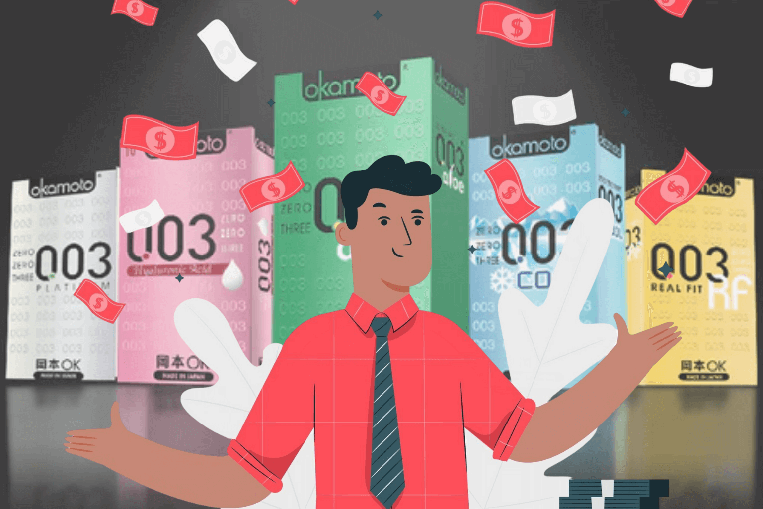 Vì Okamoto là bao cao su chất lượng nên giá thành có thể hơi cao