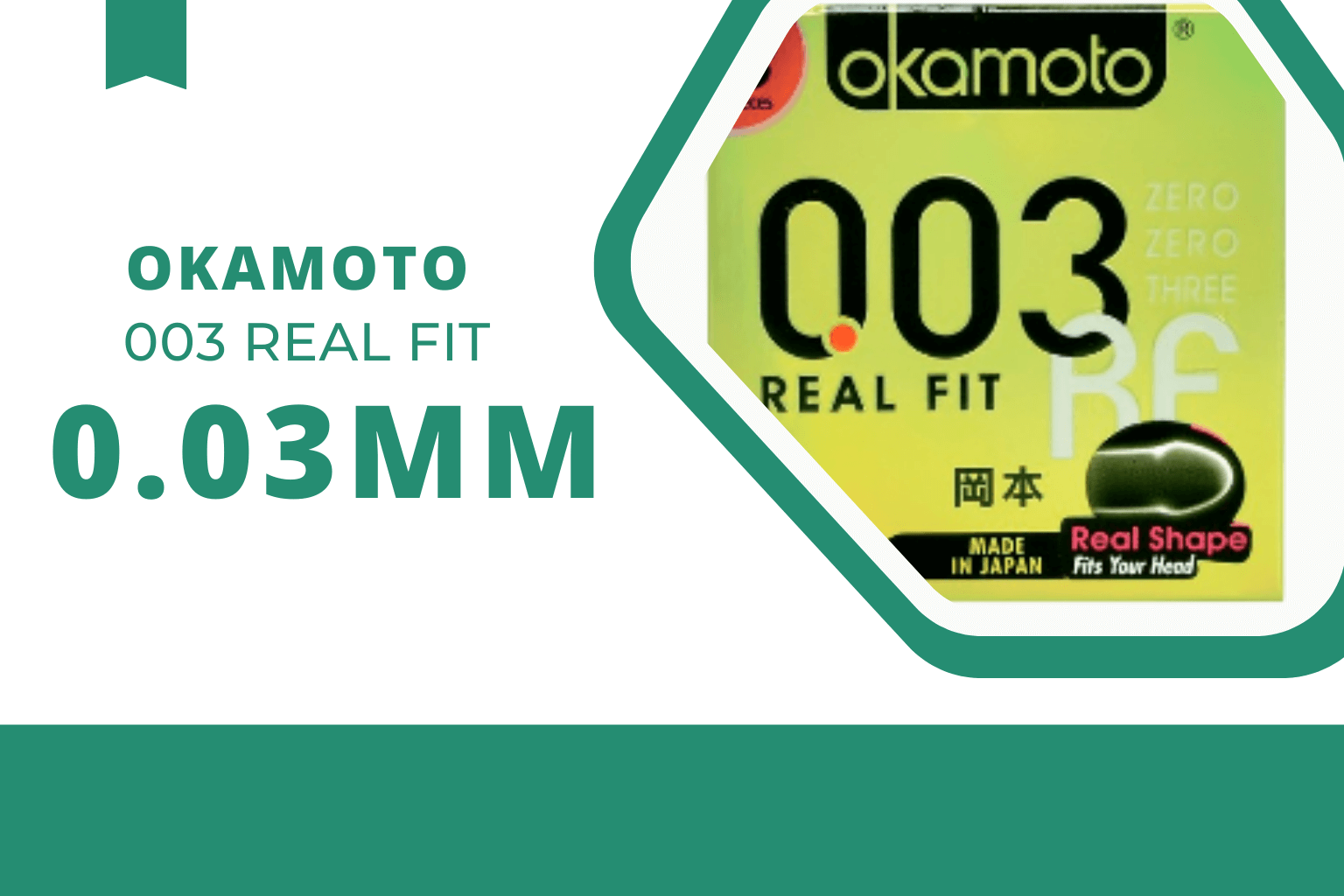 Bao cao su Okamoto 003 Real Fit ôm sát