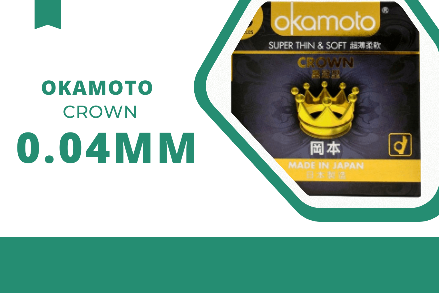 Okamoto Crown - được bình chọn là Bao cao su tốt nhất trong 15 năm