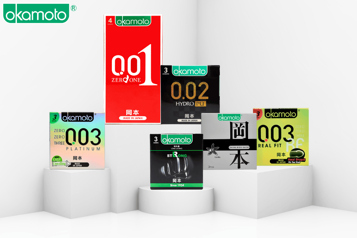 Các sản phẩm bao cao su OKAMOTO