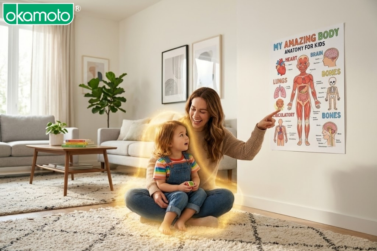 Cha mẹ dạy trẻ về các bộ phận cơ thể và giáo dục giới tính sớm.
