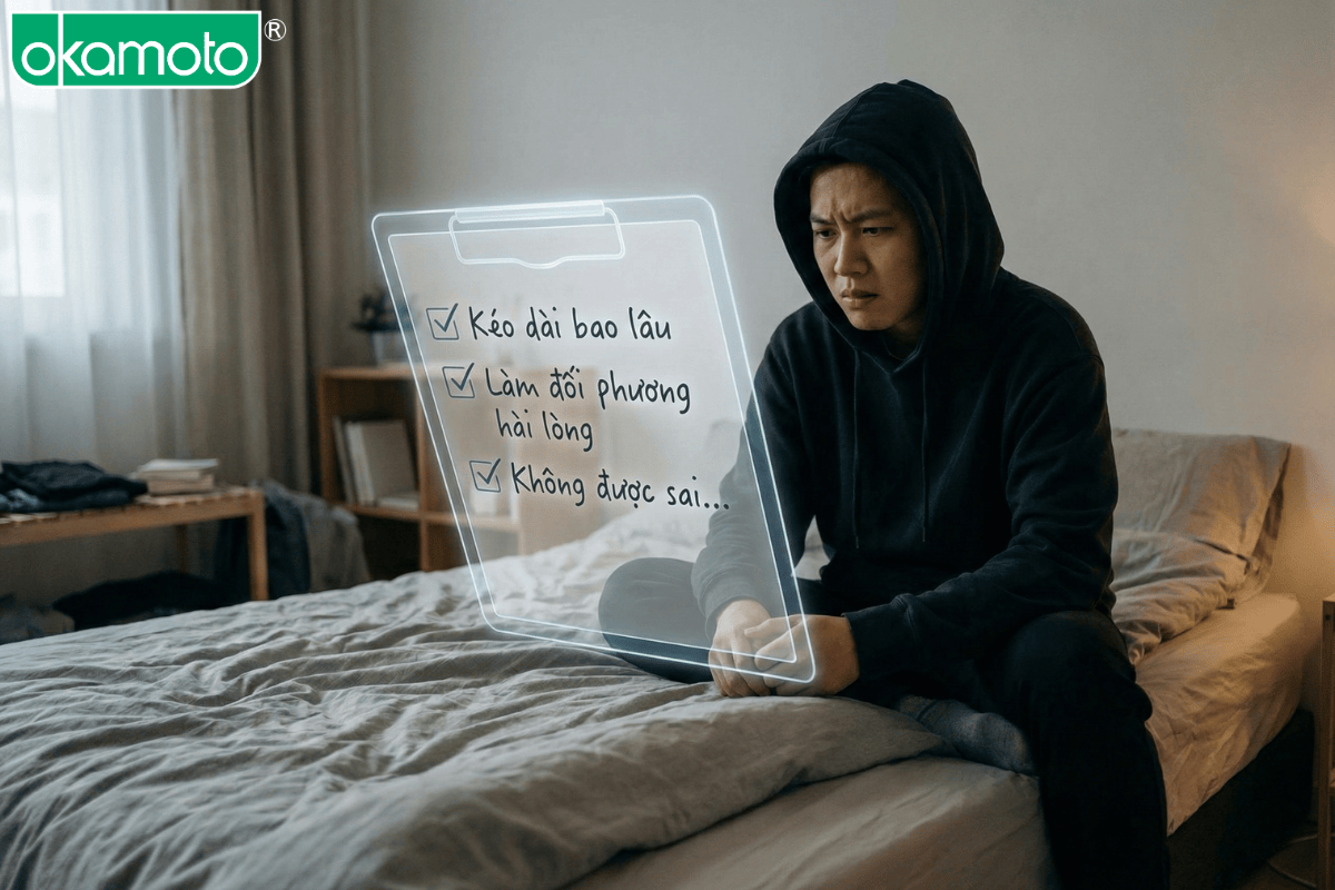 áp lực khi quan hệ giống như bài kiểm tra