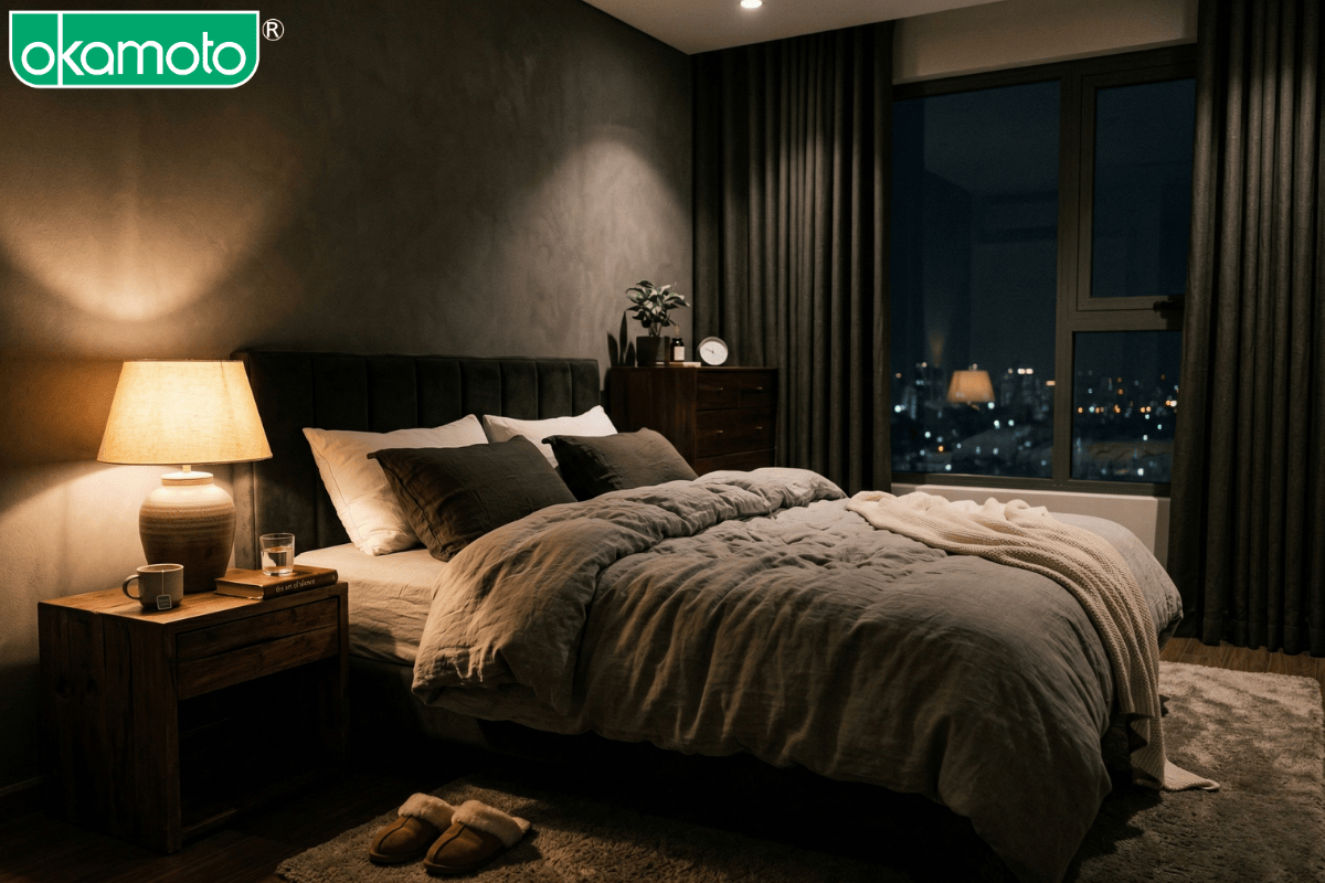 Thiết lập không gian phòng ngủ lãng mạn và tinh tế cho các cặp đôi.