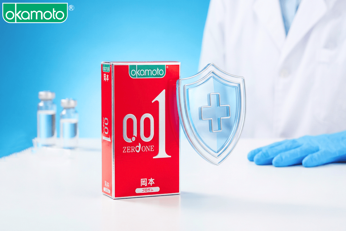 bao cao su Okamoto bảo vệ an toàn khi quan hệ