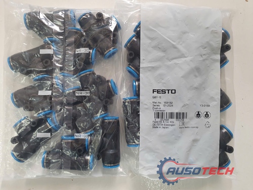 Đầu nối khí dạng T 12mm Festo QST-12 (153132)