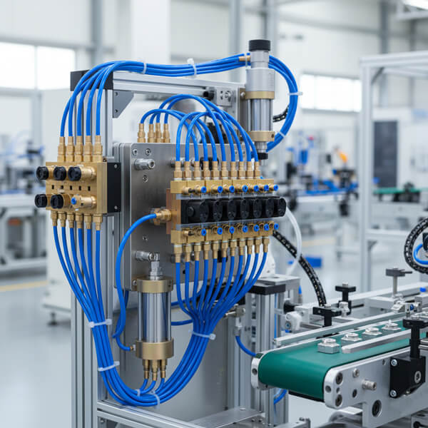 Hệ thống thiết bị khí nén công nghiệp trong nhà máy tự động hóa