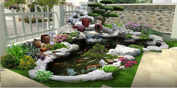 Hành Thủy trong thiết kế sân vườn