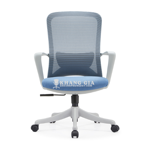 Ghế làm việc tại nhà khung nhựa trắng lưới xanh