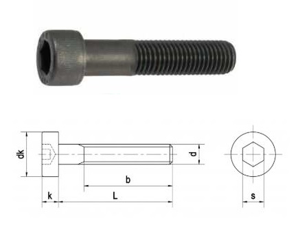 quy cách bulong lục giác chìm đầu trụ