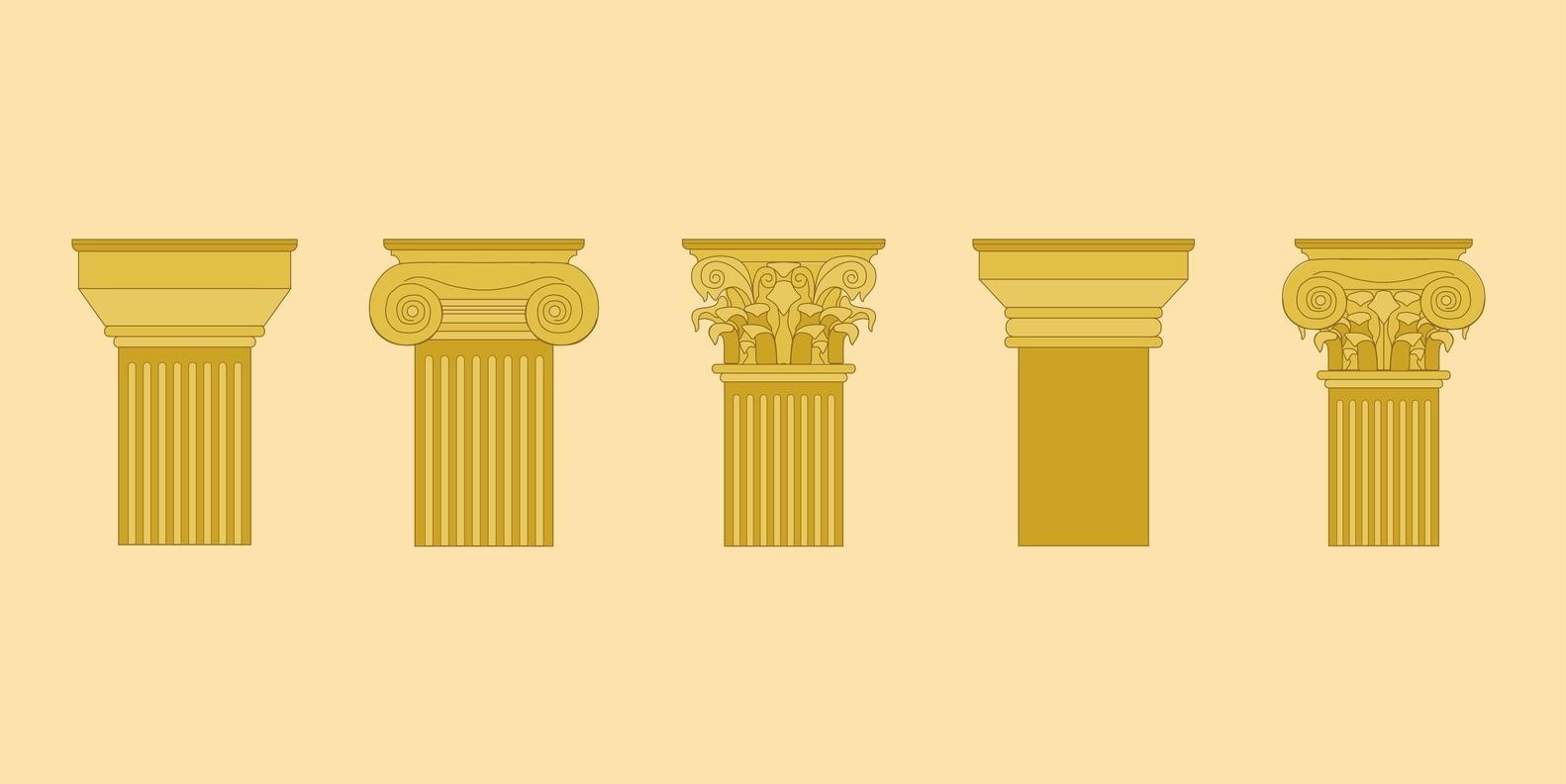 Các loại cột trong kiến trúc tân cổ điển