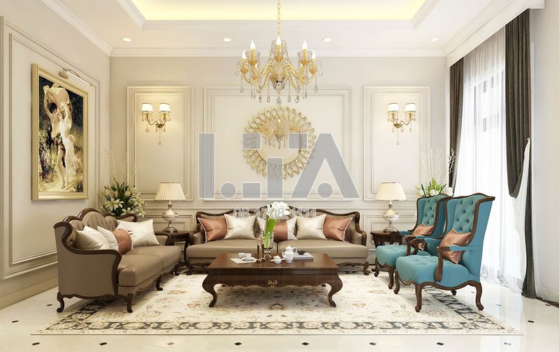 Nội thất tân cổ điển được rất nhiều gia chủ ưa chuộng