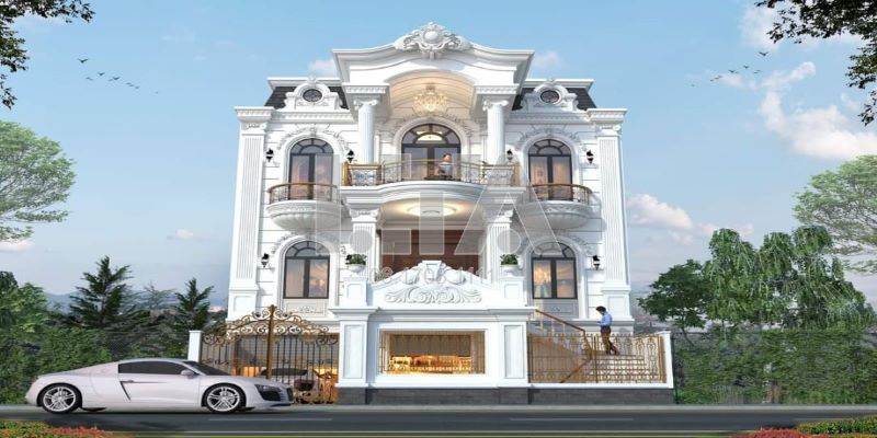 Mẫu thiết kế biệt thự cổ điển 3