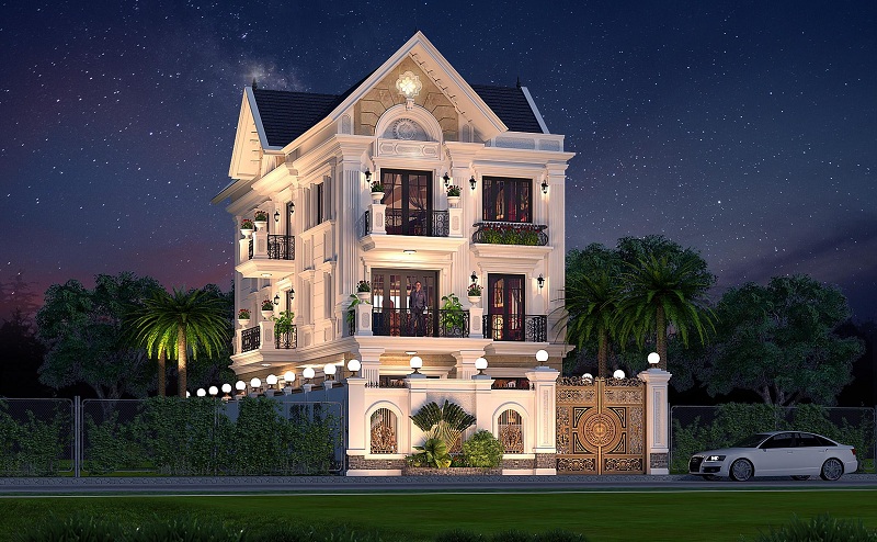 Thiết kế biệt thực hiện đại sang trọng và thoáng đãng