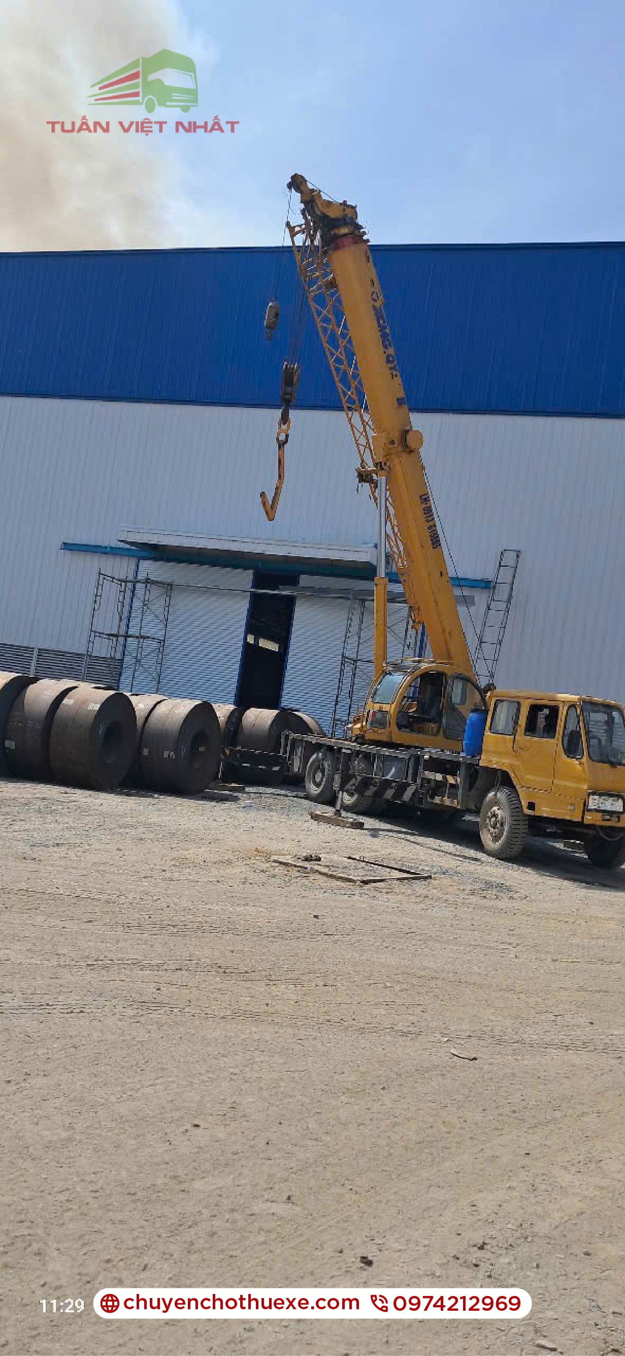 dịch vụ thuê xe cẩu Bình Dương