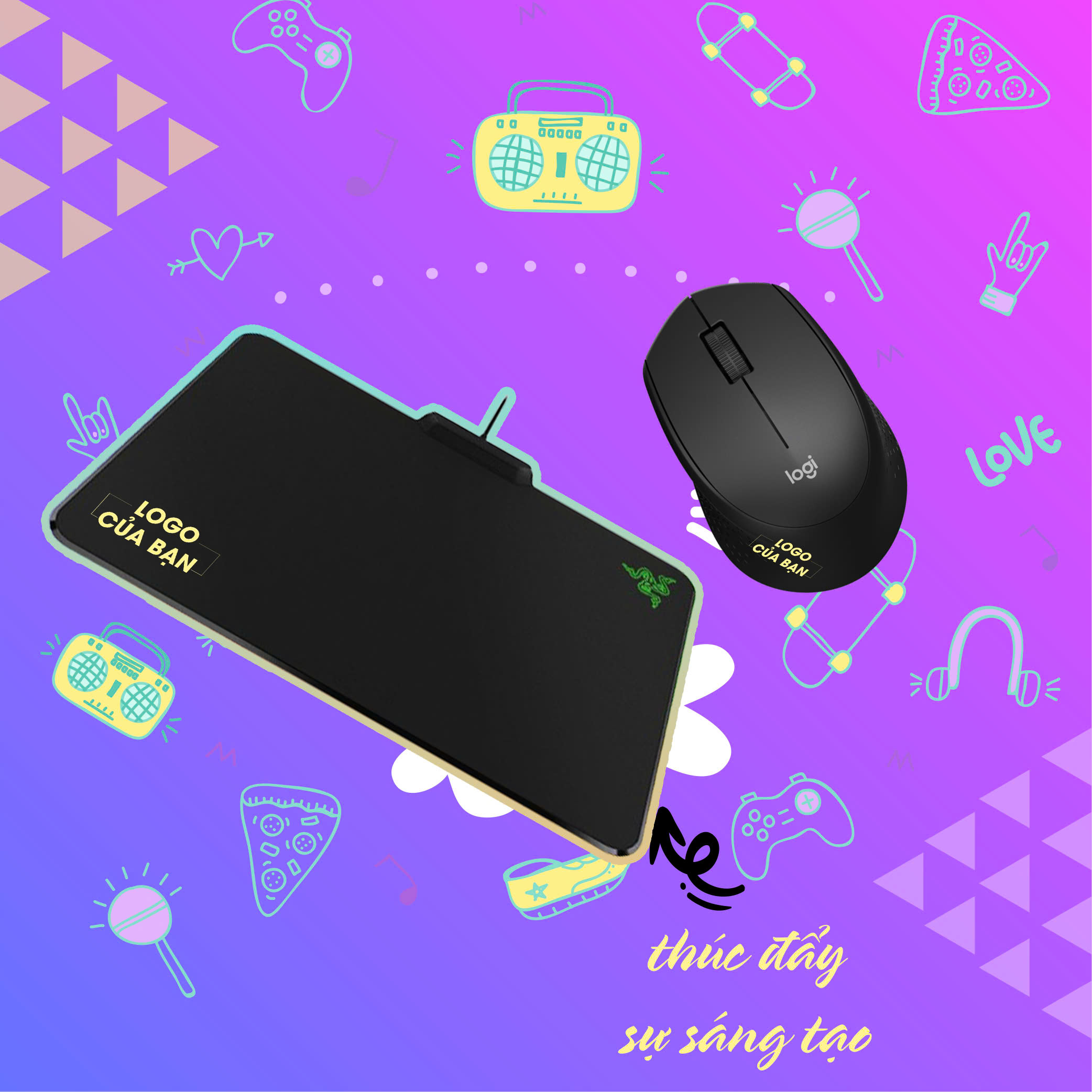 Mẫu Lót Chuột In Logo Theo Yêu Cầu – Quà Tặng Được Ưa Chuộng Tại iGIFT 3 Lót chuột in logo theo yêu cầu