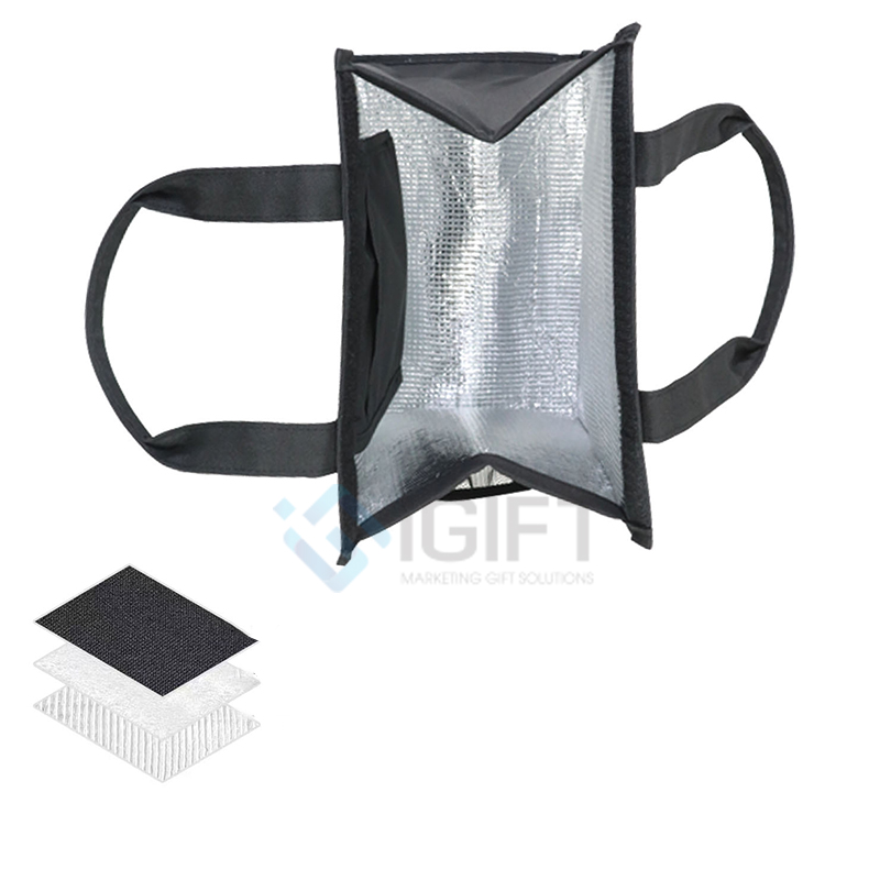 Túi giữ nhiệt đựng cơm đa năng (có ngăn đựng bình nước) - In logo tag da theo yêu cầu 2 Túi giữ nhiệt đựng cơm đa năng (có ngăn đựng bình nước) - In logo tag da theo yêu cầu Quà tặng công nghệ doanh nghiệp