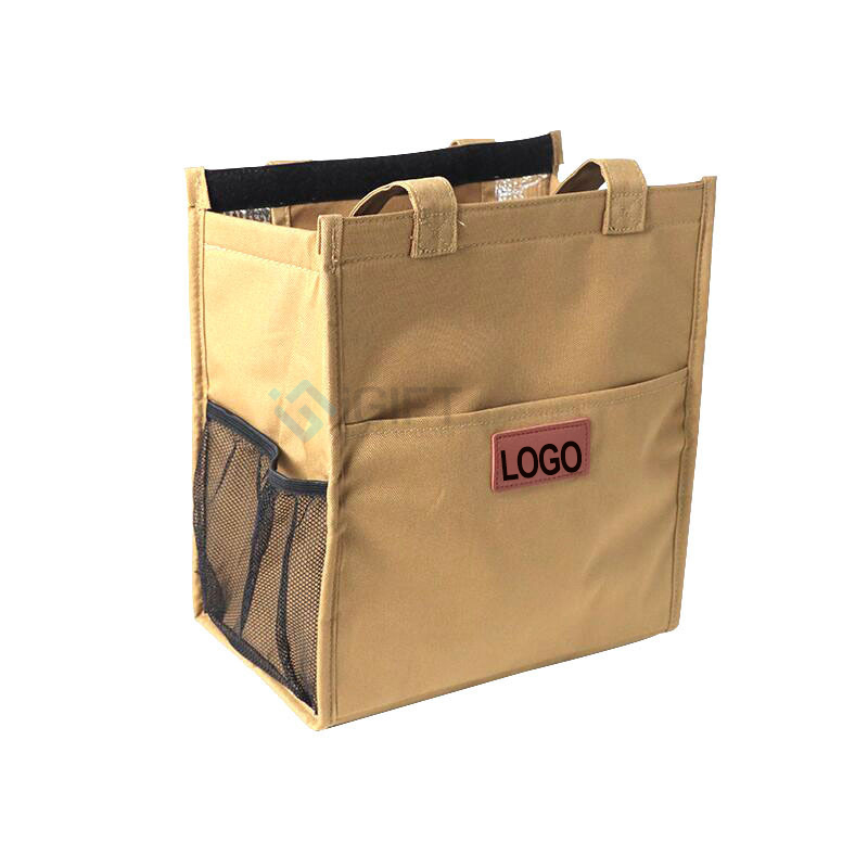 Túi giữ nhiệt đựng cơm đa năng (có ngăn đựng bình nước) - In logo tag da theo yêu cầu 1 Túi giữ nhiệt đựng cơm đa năng (có ngăn đựng bình nước) - In logo tag da theo yêu cầu Quà tặng công nghệ doanh nghiệp