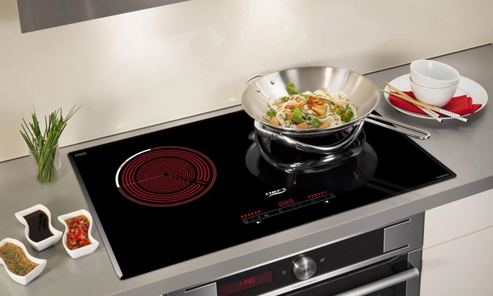 Bếp điện từ giúp không gian bếp hiện đại sạch sẽ hơn
