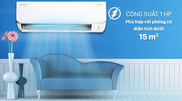 Máy lạnh Daikin Inverter 1.0 HP với thiết kế tinh tế sang trọng