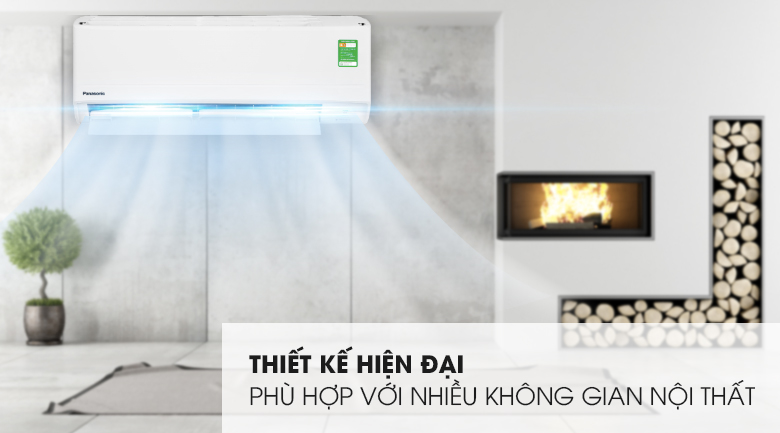 Máy lạnh Panasonic  với kiểu dáng hiện đại, sang trọng