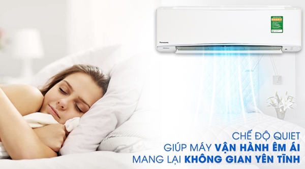 Máy lạnh Panasonic Inverter 1 HP CUCS-XU9UKH-8 vận hành êm ái 