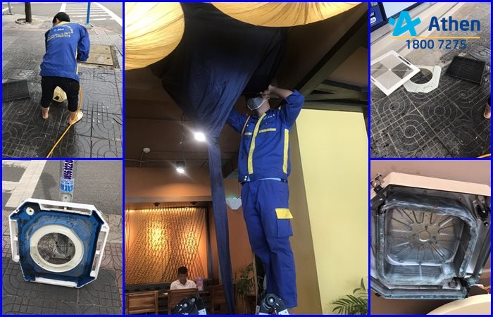 Vệ sinh máy lạnh giấu trần