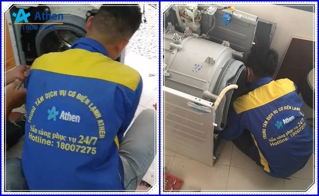 Kiểm tra, sửa chữa máy giặt lồng ngang tại nhà