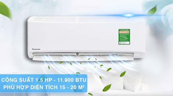 Công suất 1.5 HP phù hợp cho căn phòng diện tích từ 15 m2 đến 20 m2