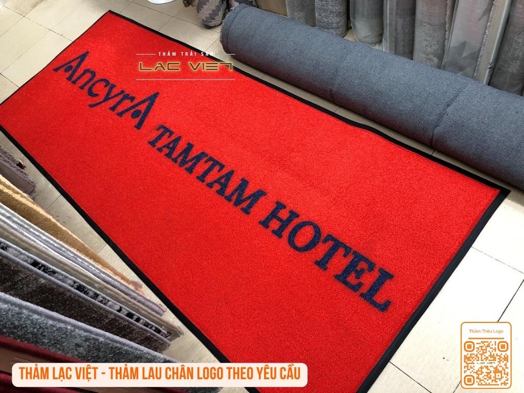 in logo tấm thảm lau chân trải khách sạn TamTam