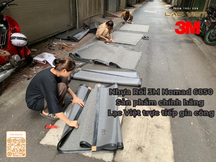 Lạc Việt trực tiếp gia công thảm lau chân nhựa rối 3M nomad 6850
