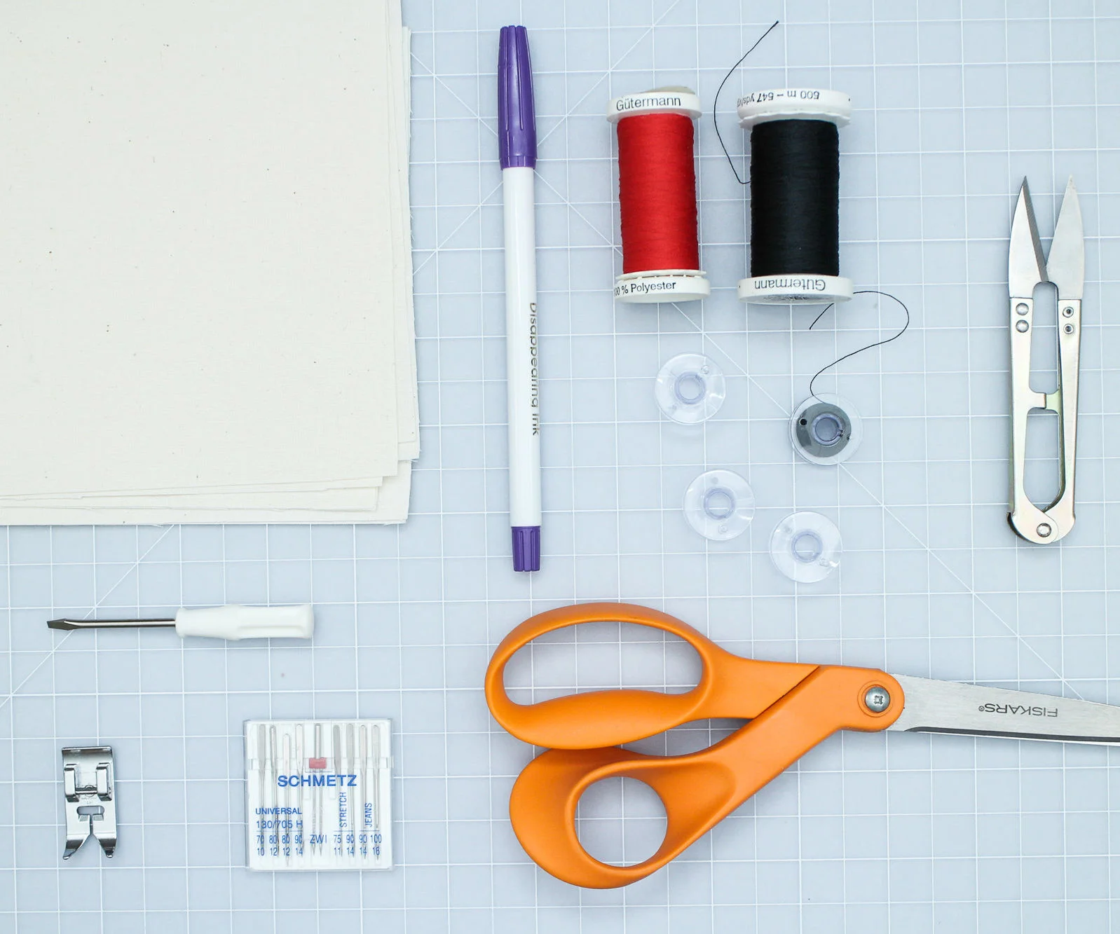 chuẩn bị dụng cụ may túi canvas tại nhà